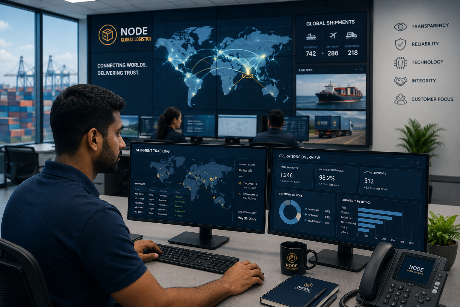 Technology-driven logistics and shipment operations